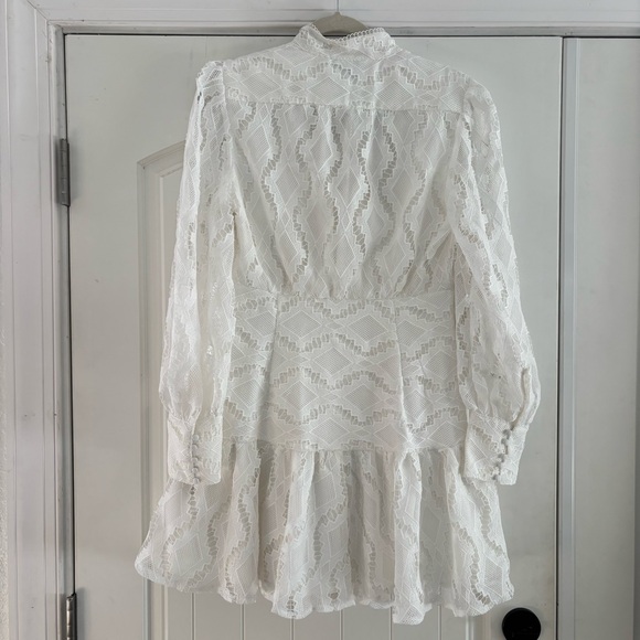 Bardot Remy Lace Mini Dress Ivory size 8, NWT Bridal Shower Engagement Party - Picture 4 of 15